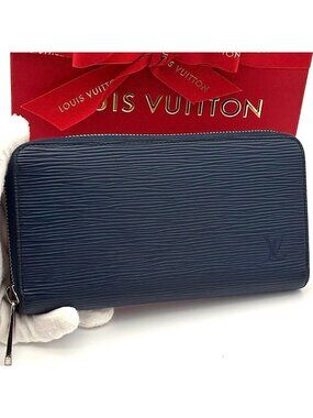 Louis Vuitton Wallet Epi Zippy Indigo Blue Navy